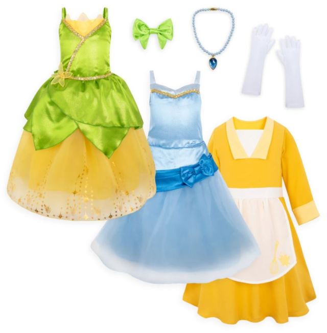 open lace back dress Disney Princess and the Frog Tiana Costume for Women - Disney Princess  Cosplay Dress for Adults XS : Clothing, Shoes & Jewelry main image 1